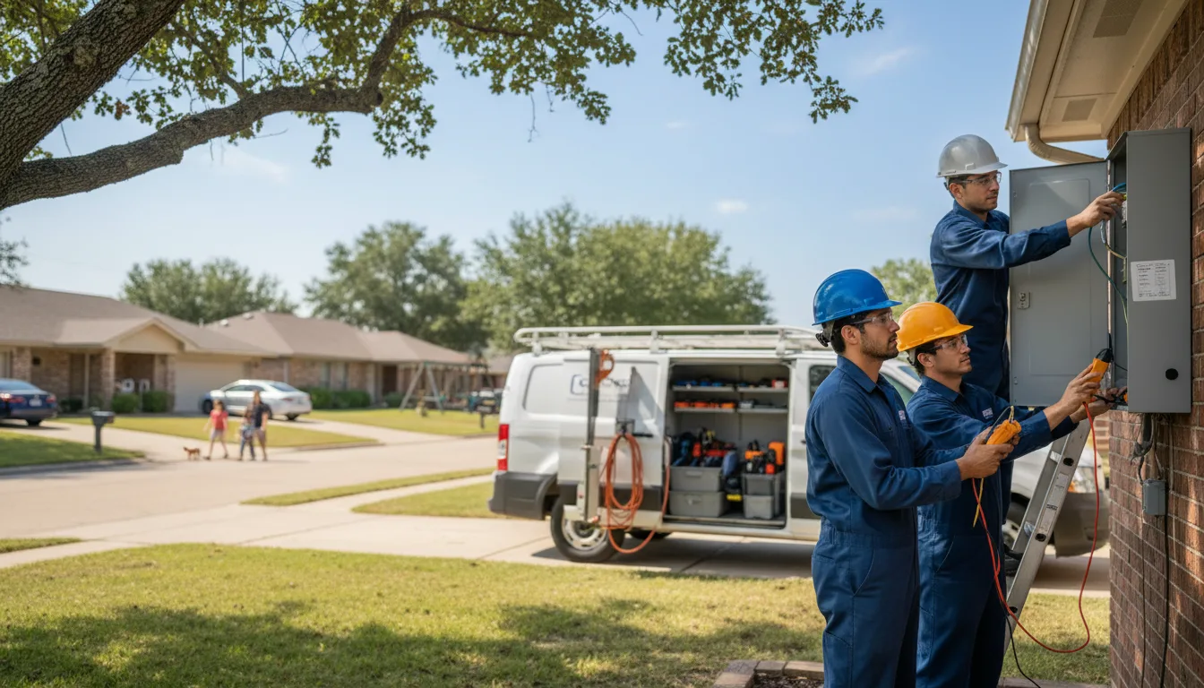 Certified electrician providing emergency electrical services in Troy Mills, IA